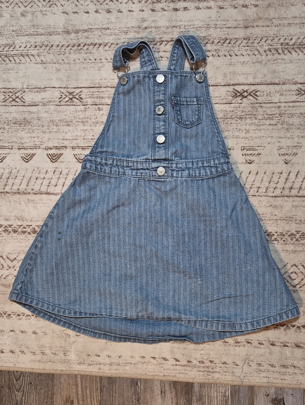 Levi's Light Blue Denim Overall Dress for Kids